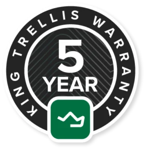 King Trellis Warranty Badge
